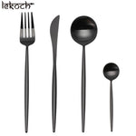 Stylish Stainless Steel Scoops Fork Knife