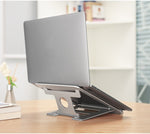 Silver Aluminum Laptop Stand